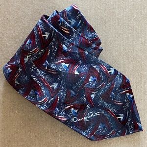 Oscar De La Renta Abstract Necktie